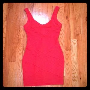 🔥Sexy🔥Coral Sleeveless Bodycon Dress